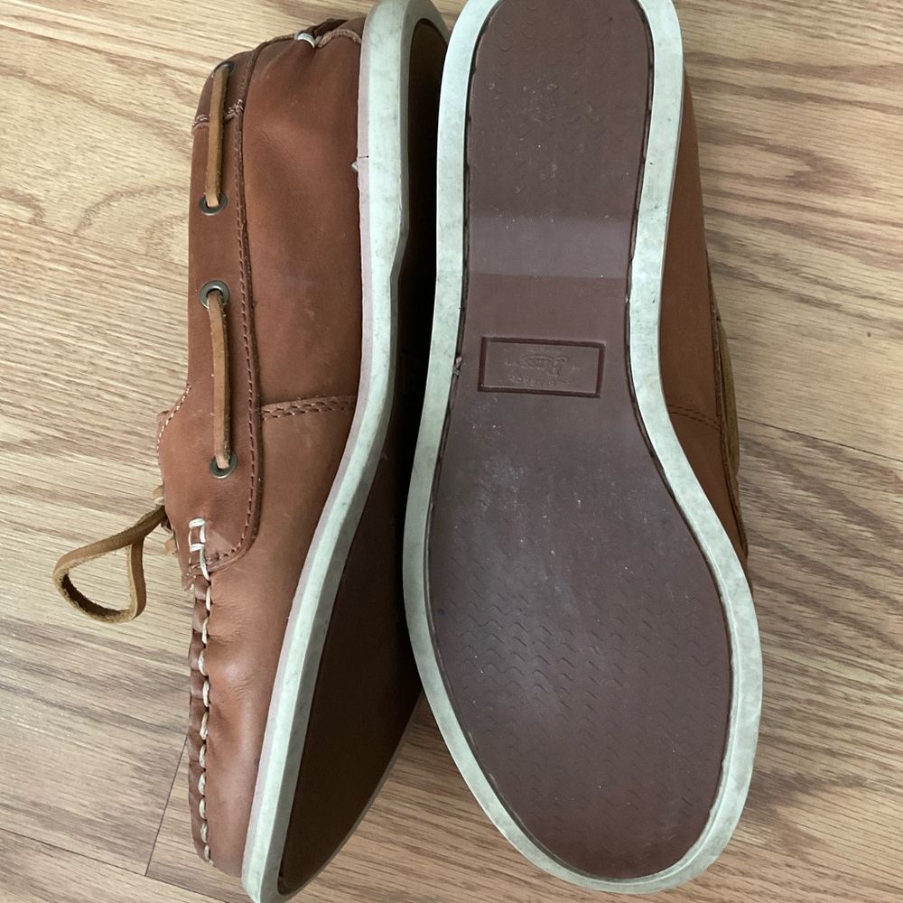 G.H. Bass & Co. Anchor Leather Boater Size 7.5 Original Box - Picture 8 of 11